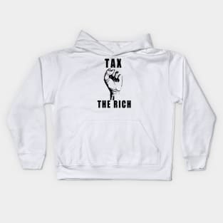 Tax The Rich Fist Kids Hoodie